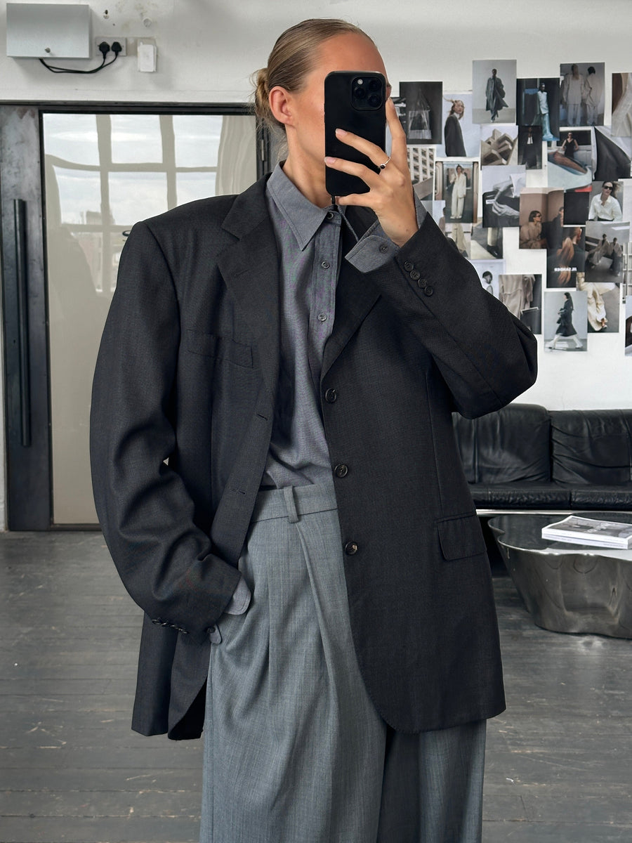 Hartwood X Loro Piana 1990s Pure Tasmanian Wool Single Breasted Blazer Hartwood X Loro Piana 1990s Pure Tasmanian Wool Single Breasted Blazer