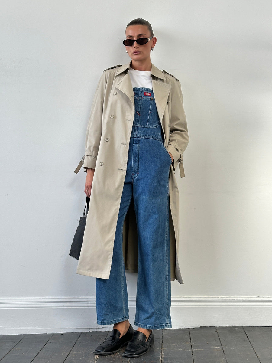 80’s Teal Blue Trench Coat by London Fog main image 1