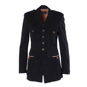 Jean Paul Gaultier Femme Black Military Jacket – '90s