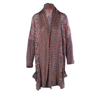 Missoni  Iconic Multicolor Draped Knit Cardigan -'90s