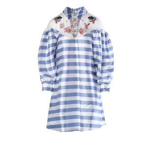 Vivetta Fiammetta Striped Shirt Dress - '10s