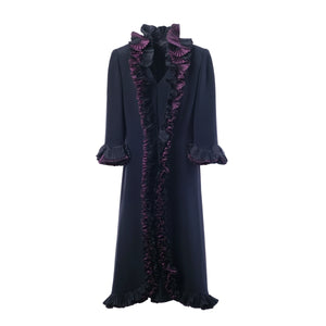 Roberto Capucci Haute Couture Dress with Pleated Ruffles - '70s
