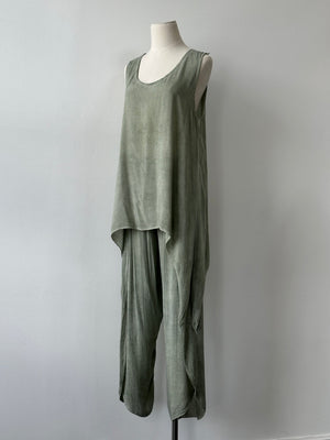Italian Vintage 1990s Layered Sleeveless Two Piece Set - L