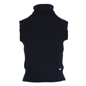 Versace Black Cashmere Turtleneck Vest - '80s