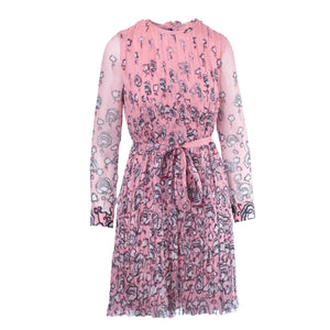 Prada Floral Long Sleeve Dress in Pink-'10s