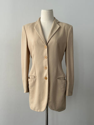 Mani 1990s Wool Single Breasted Blazer - S