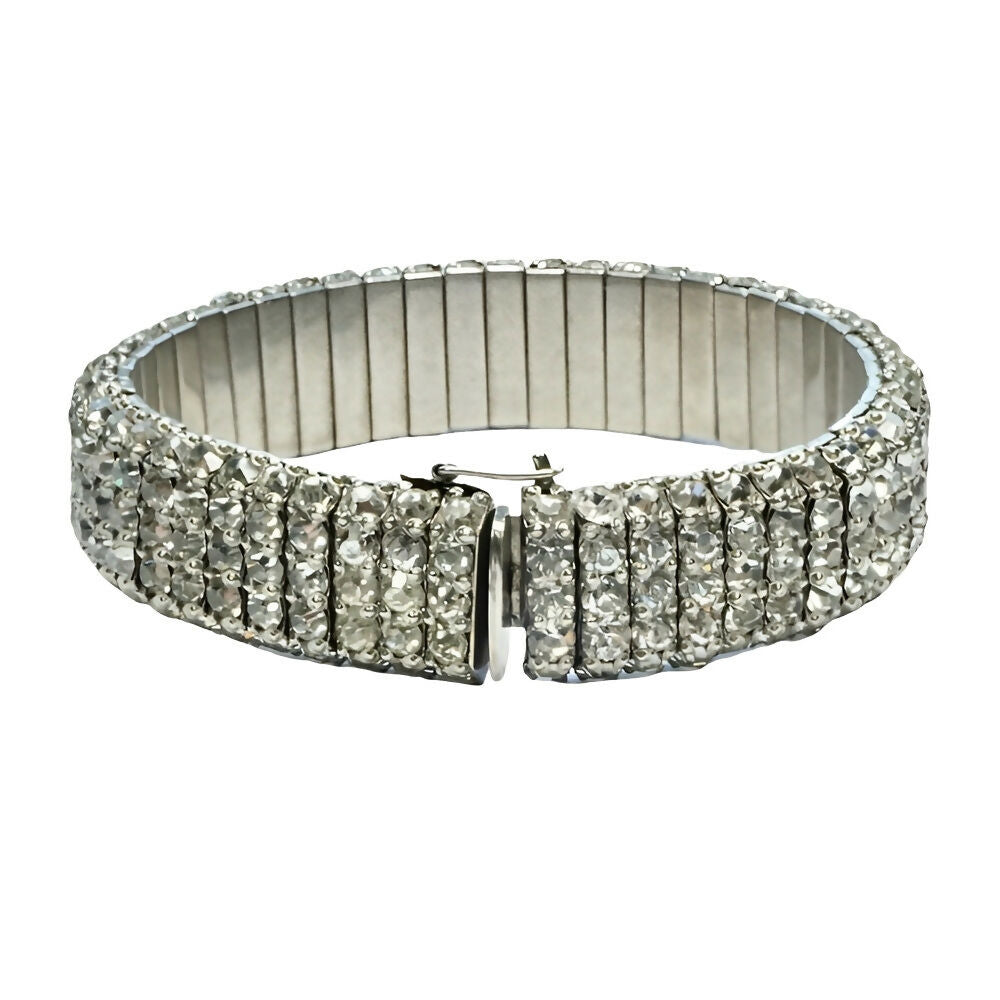 art-deco-silver-tone-five-row-channel-set-rhinestone-link-bracelet-2p