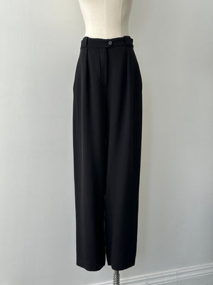 Mani 1990s Wool Tapered Leg Tailored Trousers - W26