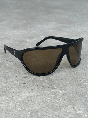 Police 2000s Oversized Shield Wrap Logo Sunglasses