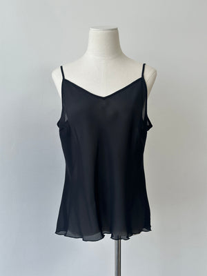Vintage 2000s Sheer Sleeveless Cami Top - L