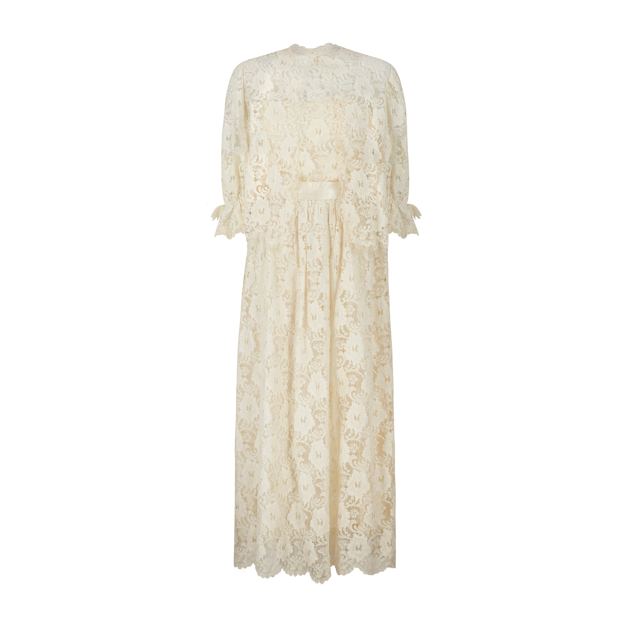 amari paisley lace long dress Zimmermann Amari High-neck Paisley Lace Midi Dress In Ivory