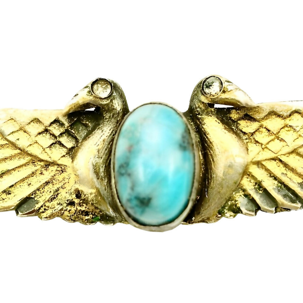 double-bird-feather-brooch-with-turquoise-oval-stone-2z