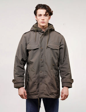 Vintage Style Military Hooded Parka