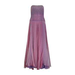 2001 Jean Paul Gaultier Haute Couture Purple Chiffon Beaded Dress