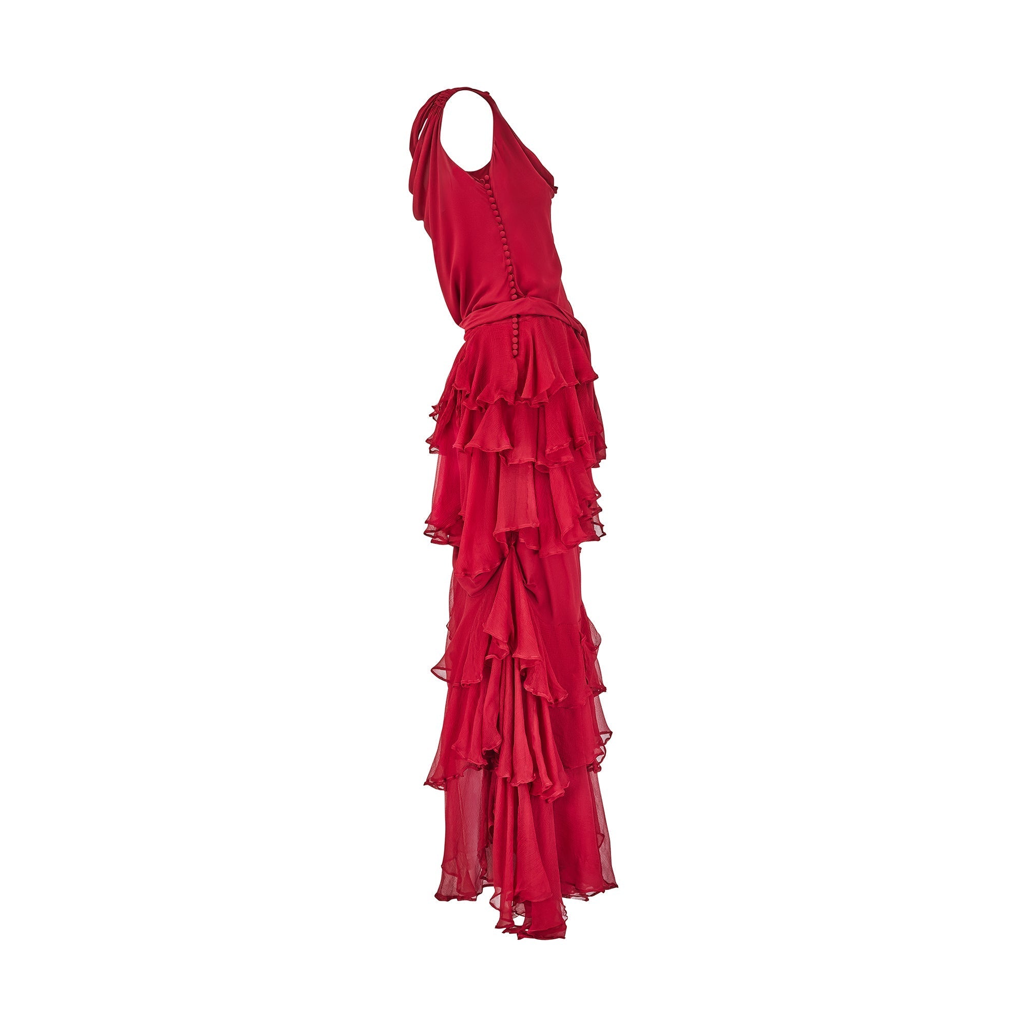 2006 Runway John Galliano for Christian Dior Maroon Silk Dress – Peekaboo  Vintage Marketplace
