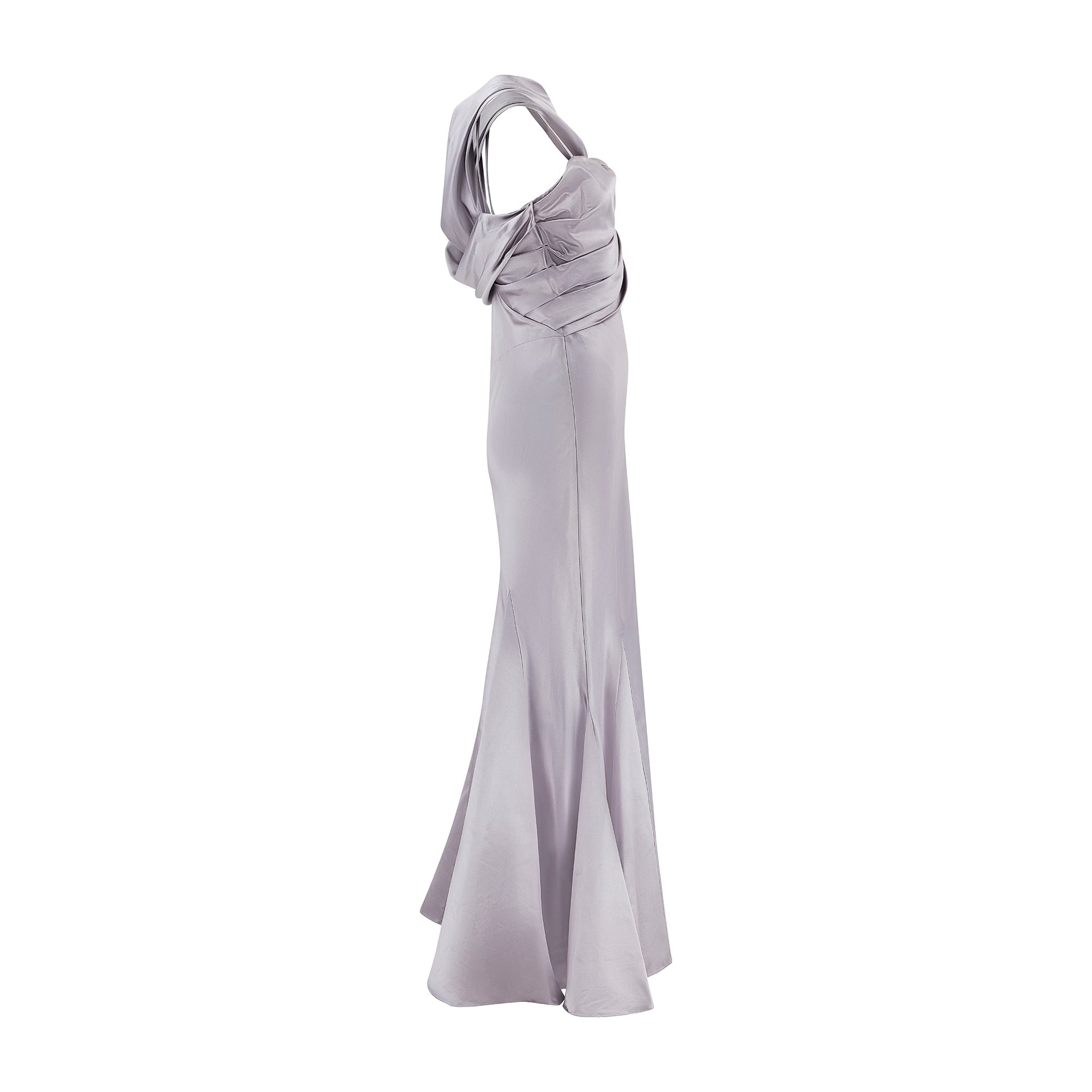 2008 Christian Dior Lilac Ice Blue Dress with Rose Appliqué – Peekaboo  Vintage Marketplace