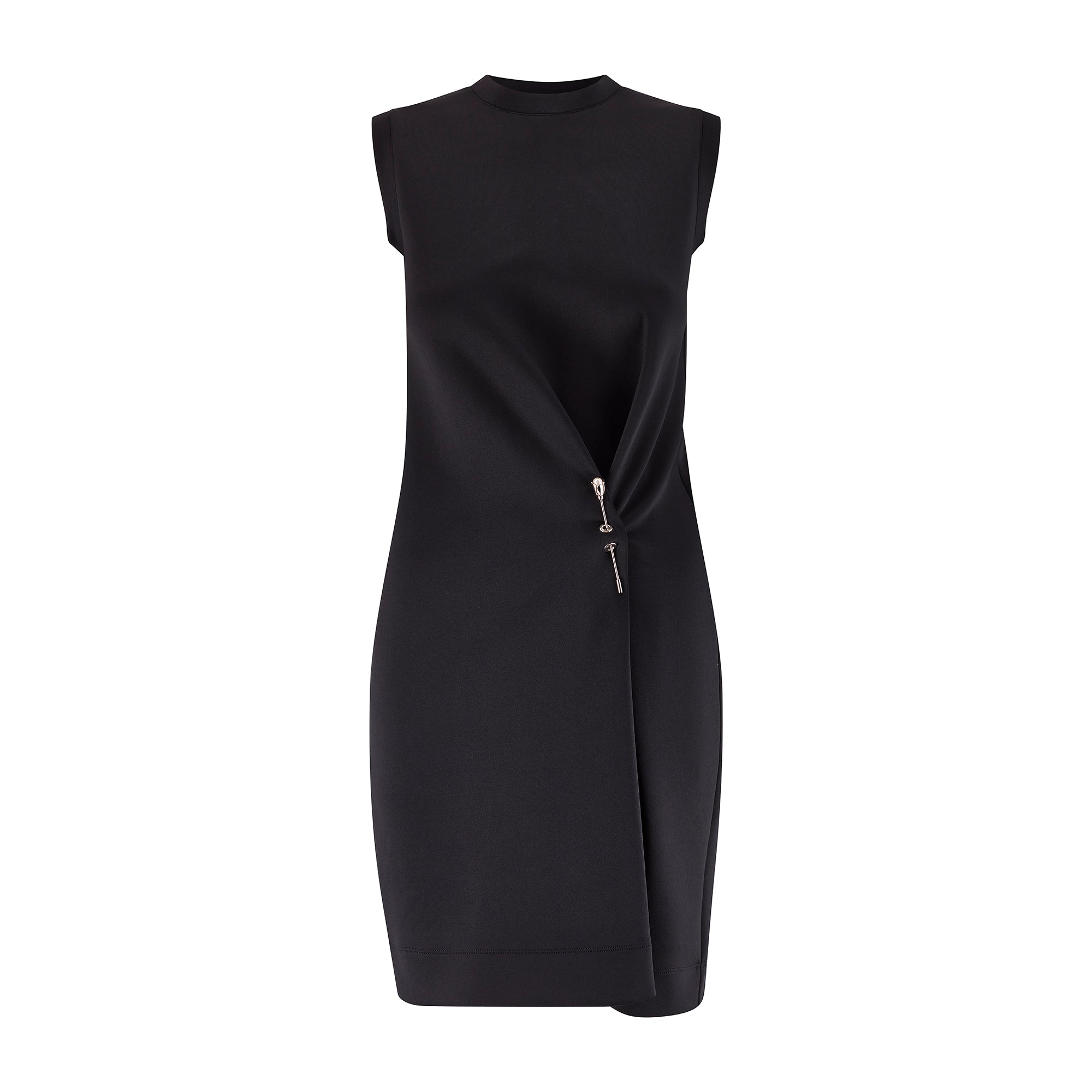 princess polly baby blue dress Balenciaga dress in nylon blend with embroidered logo - Black | 7453333D3B4