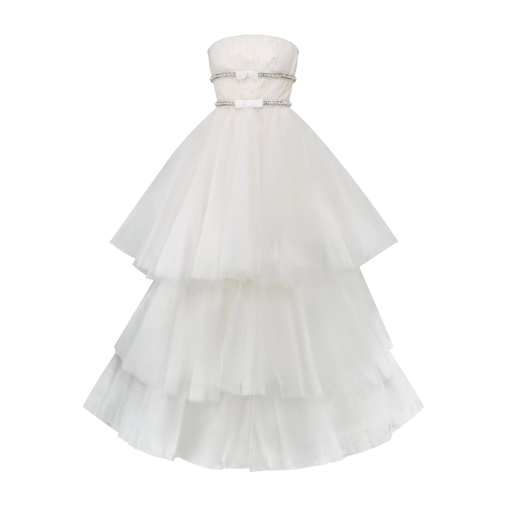 2016 Oscar De La Renta Runway 2-Looks-in-1 Three Tier Tulle Wedding Dr –  Peekaboo Vintage Marketplace