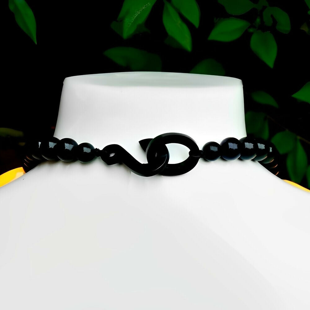 marion-godart-yellow-and-black-shiny-plastic-bananas-and-black-bead-necklace-6p