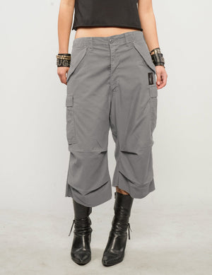 M51 Cropped Cargo Pants in Grey