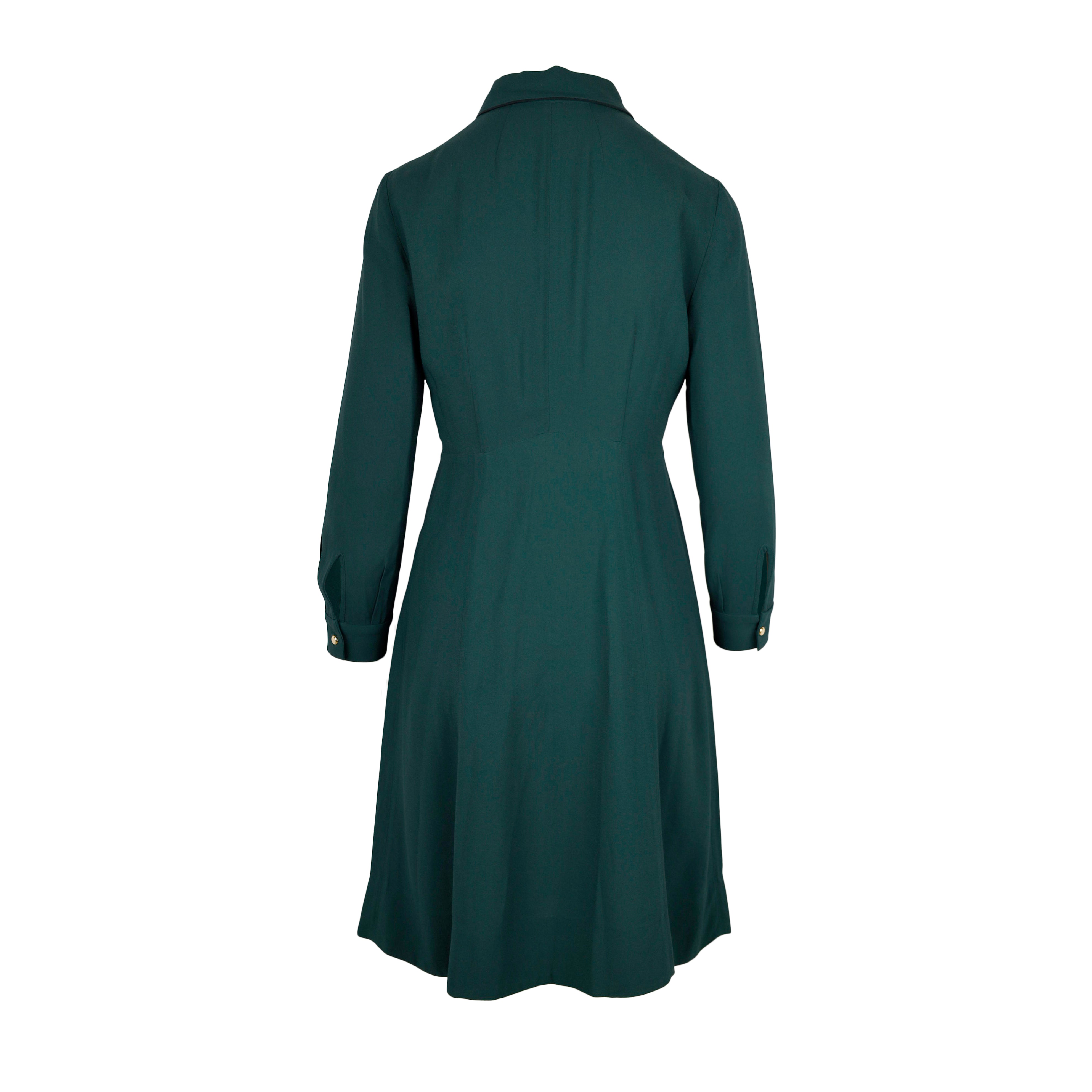 Louis Vuitton Green Shirt Dress - '10s Peekaboo Vintage Marketplace Louis Vuitton Green Shirt Dress - '10s Peekaboo Vintage Marketplace