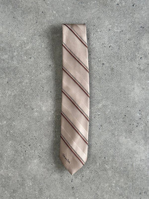 Oscar De La Renta 1990s Striped Tie