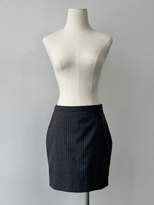 Joseph Pure Virgin Wool Striped Mini Skirt - W28