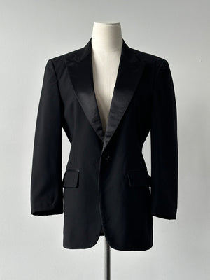 Christian Dior 1990s Single Breasted Tuxedo Blazer - S