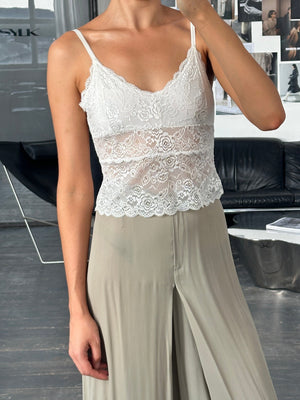 Vintage 2010s Lace Cami Top - M