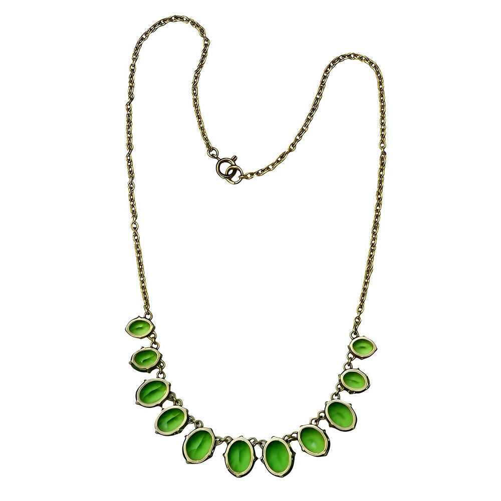 art-deco-gold-plated-necklace-with-apple-green-paste-stone-drops-circa-1930s-5p