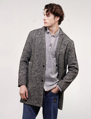 Kestin Hare Tweed Patched Frock Coat
