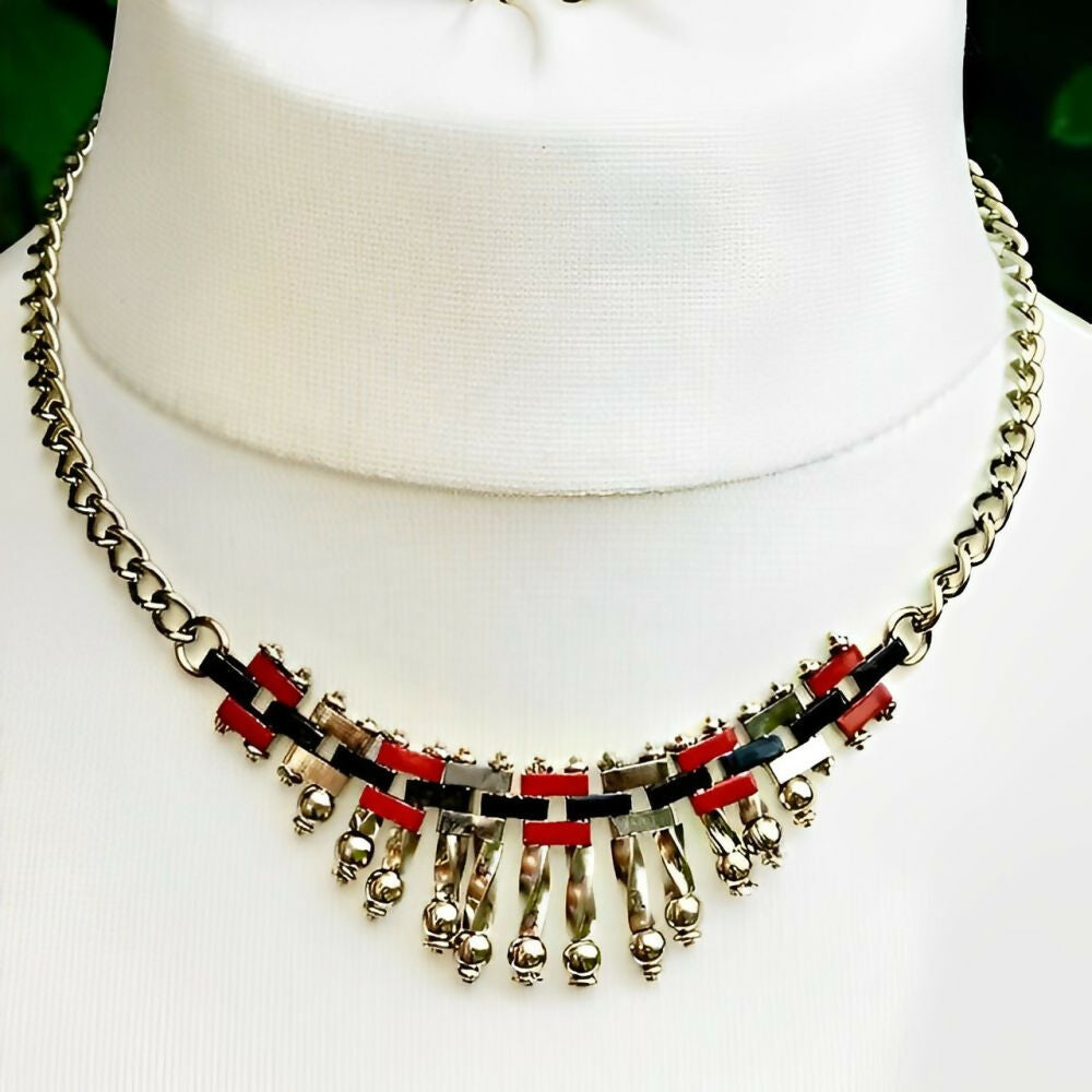 jakob-bengel-art-deco-chrome-plated-red-and-black-enamel-necklace-circa-1930s-3z