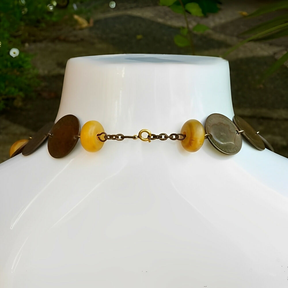 indian-tibetan-coin-and-yellow-resin-beads-necklace-6p