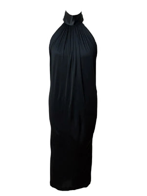 Dsqaured2 Halterneck Backless Black Midi Dress