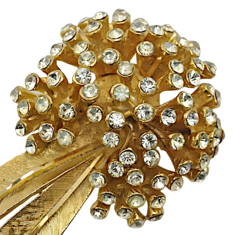 BSK-Brushed-and-Shiny-Gold-Plated-Clear-Rhinestone-Spray-Statement-Brooch-2z