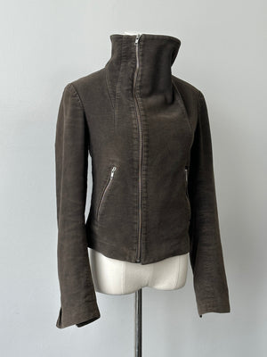Jigsaw 2000s Pure Cotton High Neck Jacket - S