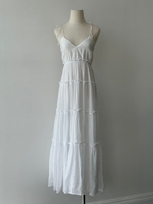 Vintage 2000s Ruffle Floor Length Dress - S