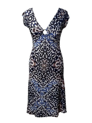 Just Cavalli Animal Print Midi Dress