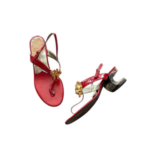 Vintage Saks fifth avenue  Jeweled Lion Sandals – Made in Italy size 36.5