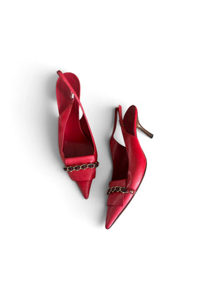 Vintage Gucci Y2K Slingback Heels – Size 37.5