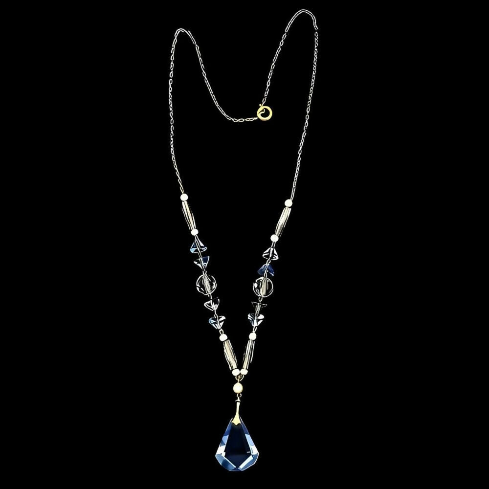 art-deco-gold-tone-blue-glass-faux-pearl-necklace-with-drop-pendant-6z