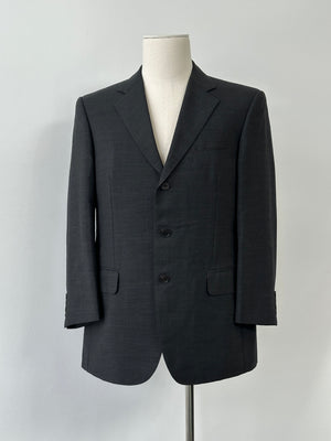 Burberry London 2000s Wool Mohair Single Breasted Blazer - M-L