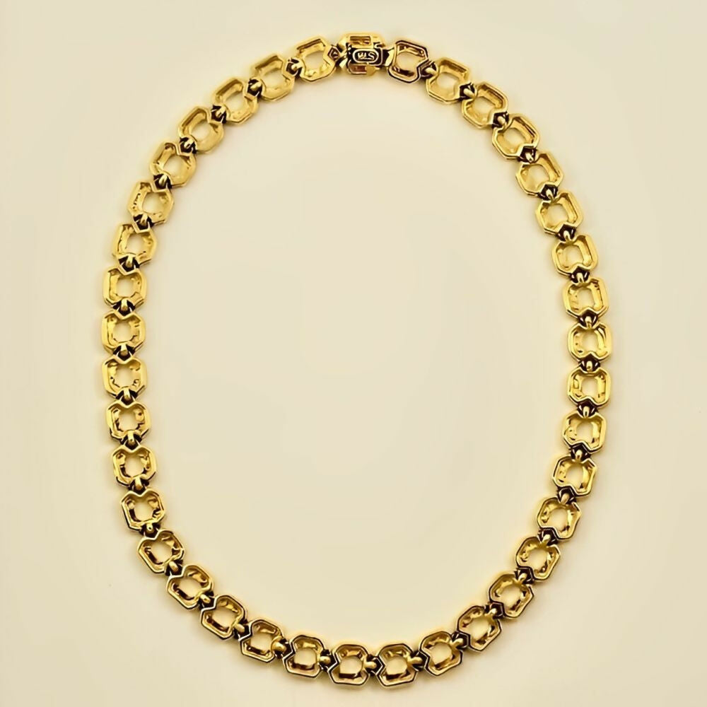 ms-gold-plated-hexagon-link-necklace-with-multiple-clear-crystals-4z