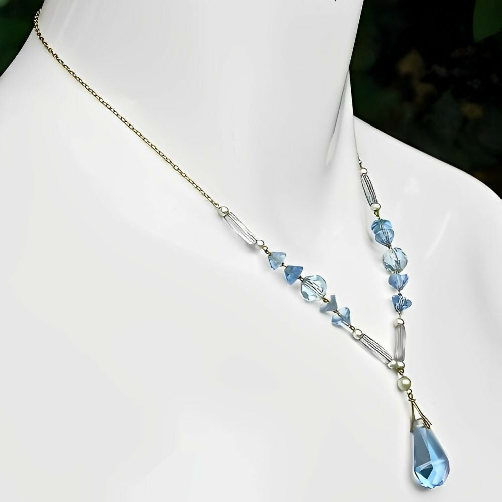 art-deco-gold-tone-blue-glass-faux-pearl-necklace-with-drop-pendant-3z