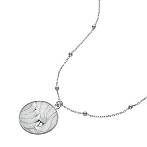 DAY MEDALLION NECKLACE STERLING SILVER