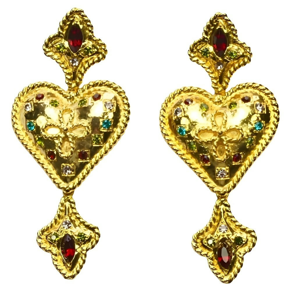 gold-plated-heart-clip-on-statement-earrings-set-with-coloured-rhinestones-1p