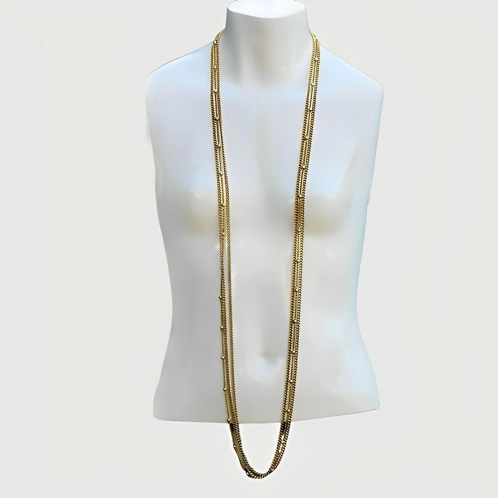 gold-plated-three-strand-curb-chain-necklace-with-grey-faux-pearls-4p