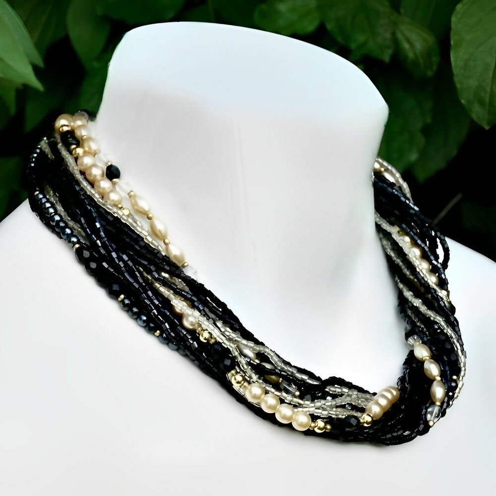 pierre-cardin-gold-tone-and-glass-bead-necklace-with-a-rhinestone-clasp-1980s-5p