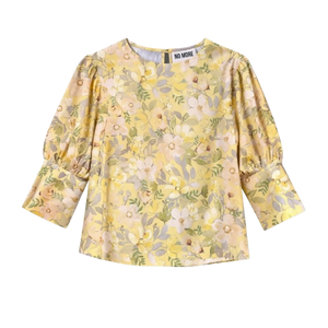IWONA BLOUSE YELLOW FLORAL COTTON