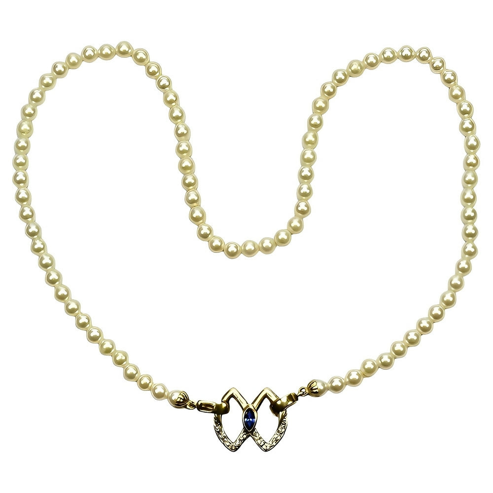 faux-pearl-necklace-with-a-blue-stone-silver-and-gold-wash-pendant-clasp-1p